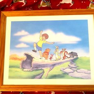 Disney Winnie The Pooh & Friends Framed Photo.